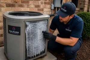 AC freezing up during summer in Lemont IL